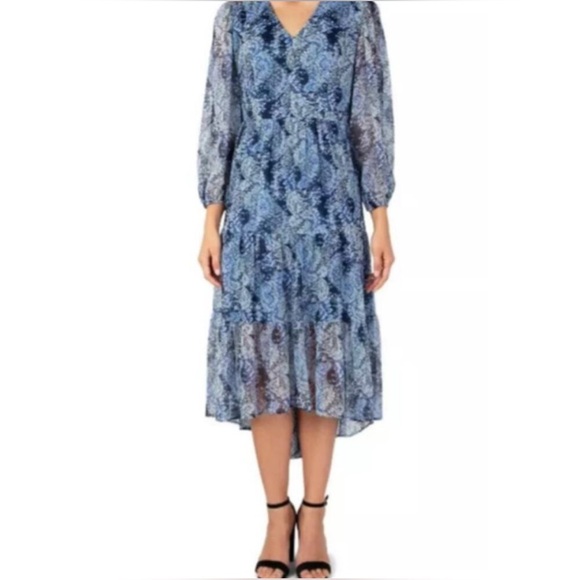 Joie Limited Edition Parisian Paisley Printed Maxi Dress - Blue - M - Picture 2 of 6